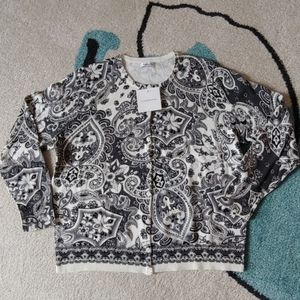 NWT Croft & Barrow petite cardigan sweater